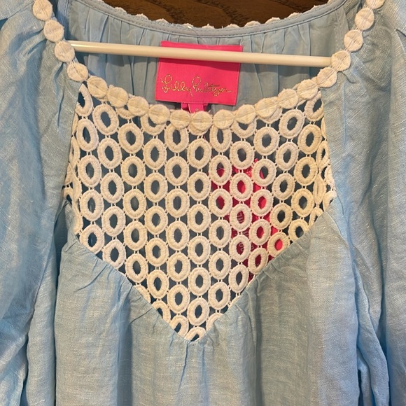 NWT Lilly Pulitzer Charlet Short Sleeve Linen Dress - Picture 5 of 9